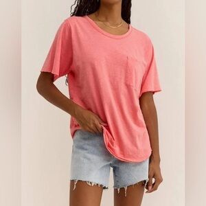 NWT Z Supply ‘Monterey’ Coral slub tshirt- Small
